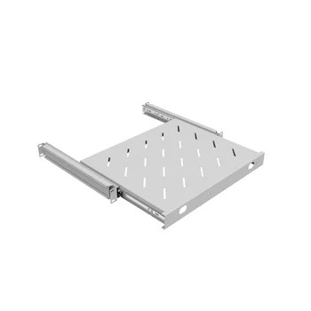 Полка выдвижная для шкафов глубиной 600мм, (глубина полки 350мм) распределенная нагрузка 20кг, цвет-серый (SNR-SHELF-06035-20GS)