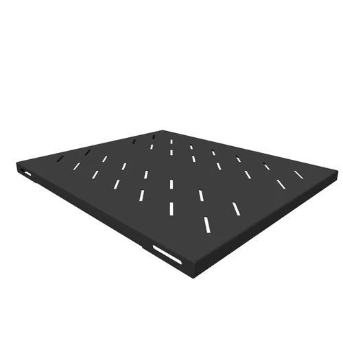 Полка стационарная усиленная для шкафов глубиной 800мм, (глубина полки 550мм) распределенная нагрузка 120кг, цвет-черный (SNR-SHELF-08055-120B)