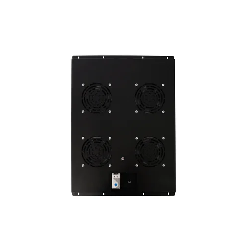 Блок вентиляторов для шкафов TFC глубиной 800мм, 4 вентилятора с терморегулятором, черный