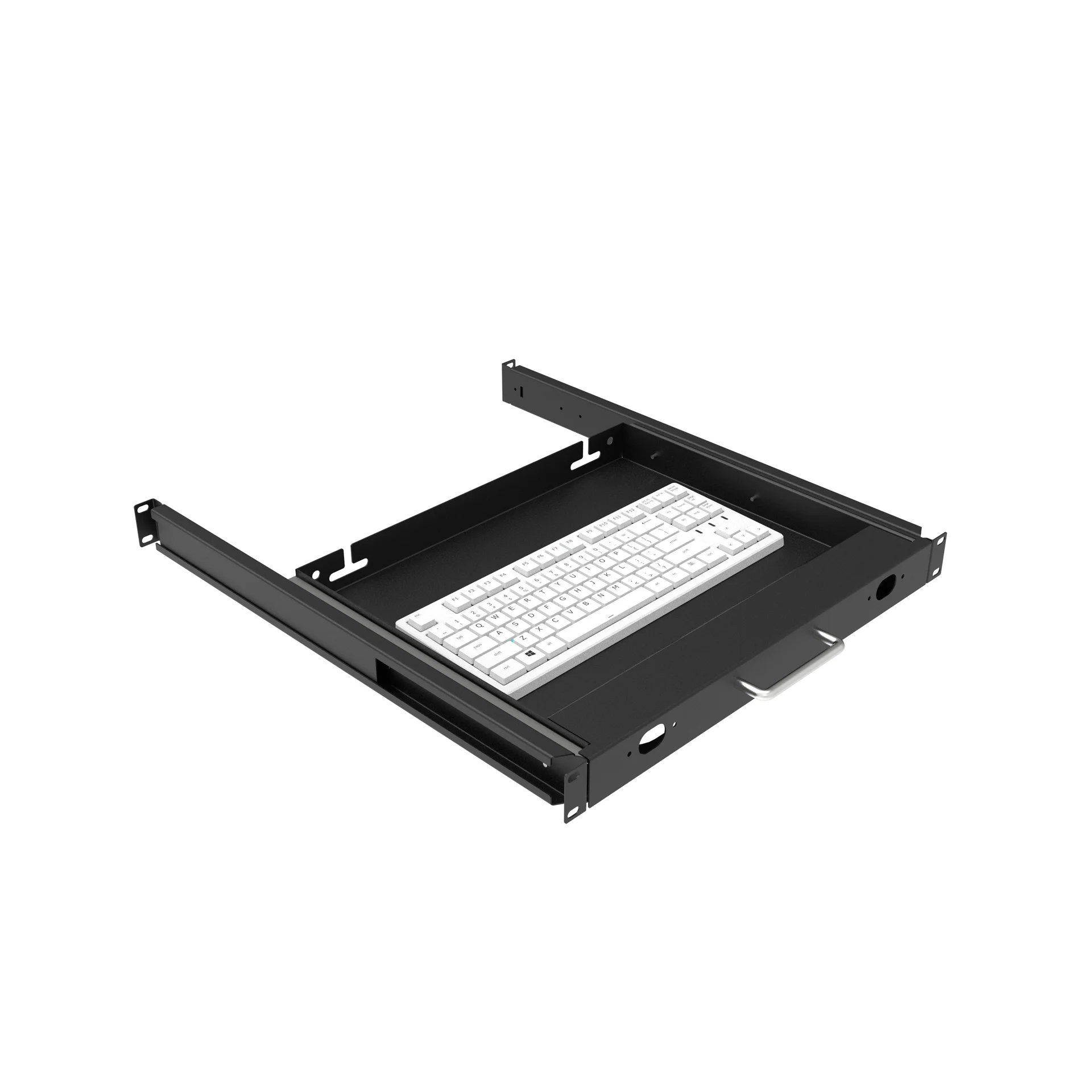 Полка 19" глубиной 350мм для клавиатуры, цвет черный