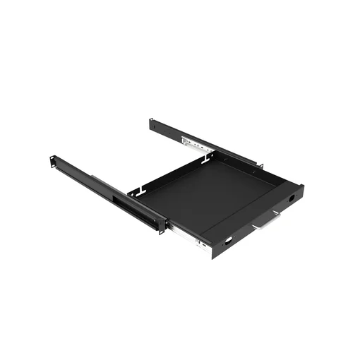 Полка 19" глубиной 550мм для клавиатуры, цвет черный