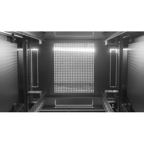 Шкаф телекоммуникационный напольный 47U 800x800мм, серия TFC (SNR-TFC-478080-CPDP-B)