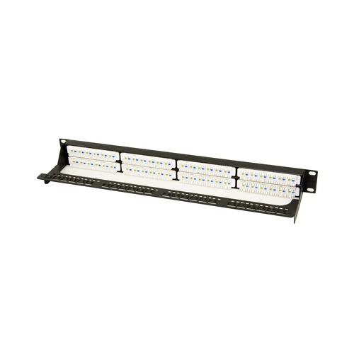 Коммутационная панель SNR, 19" неэкранированная, 1U, 48 портов, cat.5e, горизонтальная заделка