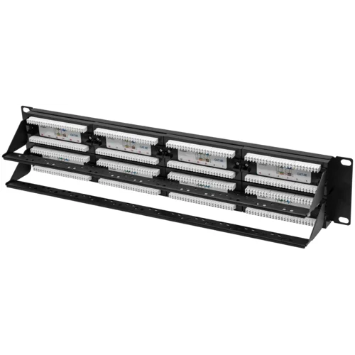 Коммутационная панель SNR, 19" неэкранированная, 2U, 48 портов, cat.5e, горизонтальная заделка