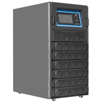 Шасси модульного источника бесперебойного питания 90 кВА/90 кВт серии СМ, 6 слотов для силовых модулей 15 кВА/15 кВт (SNR-UPS-ONRT-090-15CMX33)