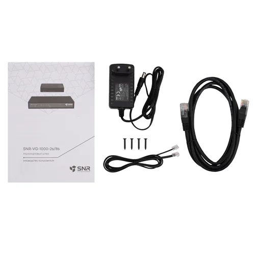 Шлюз VoIP SNR, 2 FXS, 2 RJ45, 2 SIP аккаунта