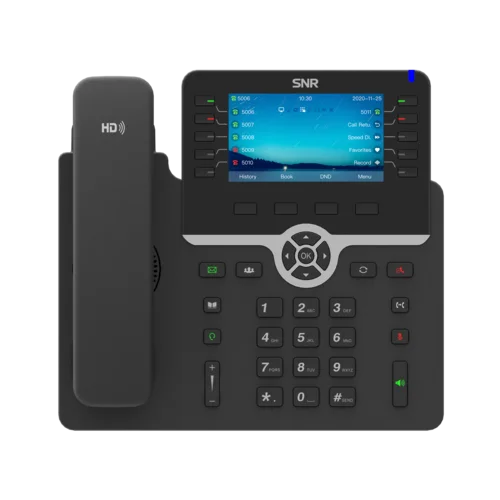 IP-телефон SNR-VP-77-CG-P, 20 SIP-аккаунтова, цветной дисплей, GigE, PoE, без БП