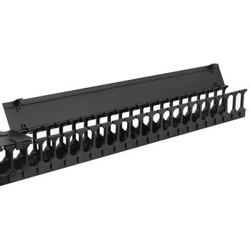 Вертикальный кабельный организатор с крышкой, 90х110мм, 42U