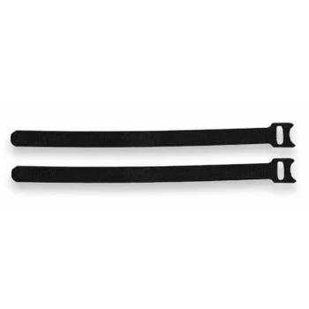 Хомут многократного использования Velcro®, 200мм, с мягкой застежкой, чёрные, 10шт.