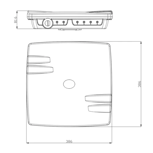 Антенна секторная ITElite 2.4ГГц, MIMO 2x2, 14дБи