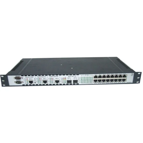 Мультиплексор оптический 4x E1 + 2x Gigabit Ethernet 1000BASE-T, без SFP трансиверов