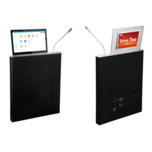 TS-FE215MT, ультратонкий моторизированный LCD монитор 21.5" с микрофоном и вторым LCD экраном 10.1"