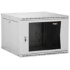 Настенный разборный шкаф TLK 19", 12U, стеклянная дверь, Ш600хВ569хГ600мм, 2 пары монтажных направляющих, серый