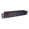 Блок распределения питания Lanmaster TWT-PDU10-10A4P гор.размещ. 4xSchuko 10A