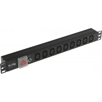 Блок распределения питания Lanmaster TWT-PDU19-10A9C3 гор.размещ. 9xC13 базовые 10A без вилки