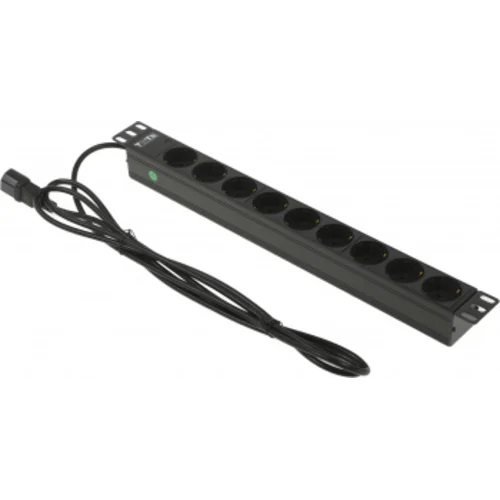 Блок распределения питания Lanmaster TWT-PDU19-10A9P4-3.0 гор.размещ. 9xSchuko базовые 10A C14 3м
