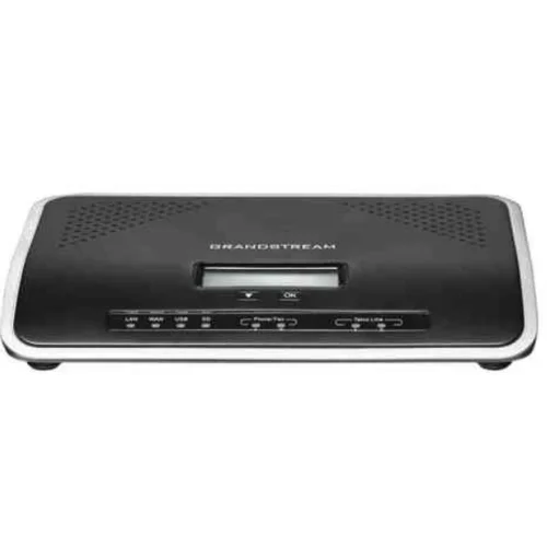 Grandstream UCM6204 - IP ATC. До 500 абонентов/75 одновременных вызовов, до 3 конф., до 25 участников в конф., 2хFXS, 4xFXO, 1xWAN, 1xLAN