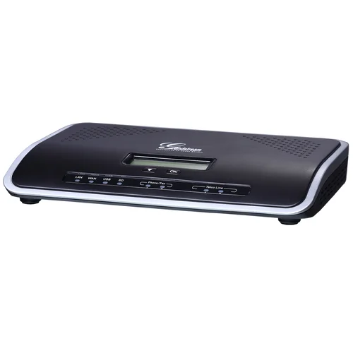 Grandstream UCM6204 - IP ATC. До 500 абонентов/75 одновременных вызовов, до 3 конф., до 25 участников в конф., 2хFXS, 4xFXO, 1xWAN, 1xLAN