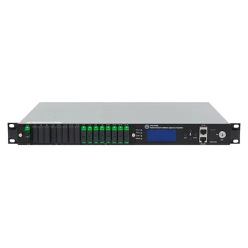 Оптический усилитель VERMAX для сетей КТВ, 1 вход, 16*21dBm выход, RT1, 1U
