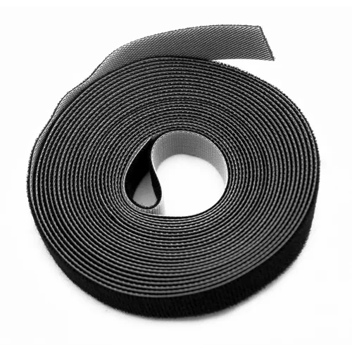 Лента (липучка) в рулоне, ширина 16 мм, длина 5 м, черная